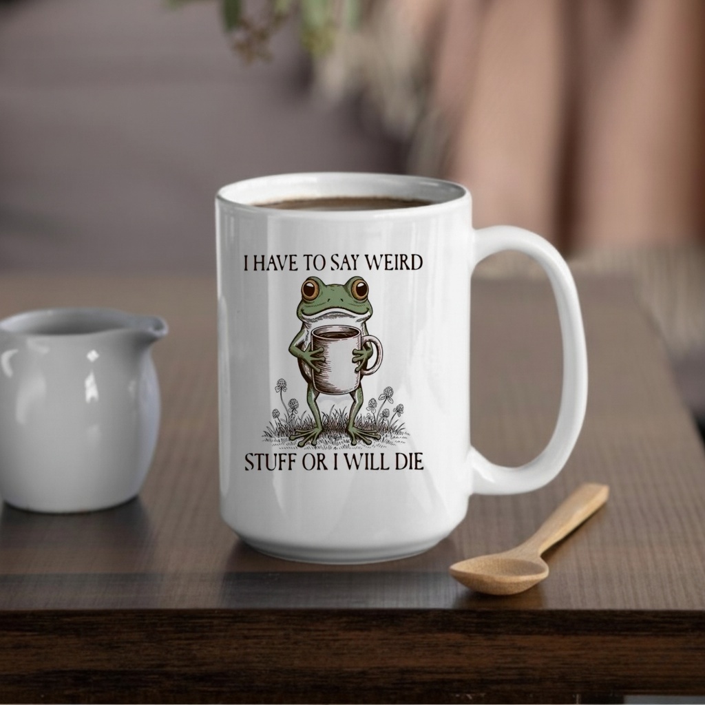 I Have To Say Weird Stuff Or I Will Die Frog Meme Shirt