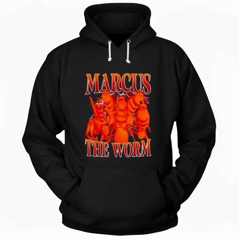 Marcus The Worm Meme Funny Retro 90s_Hoodie