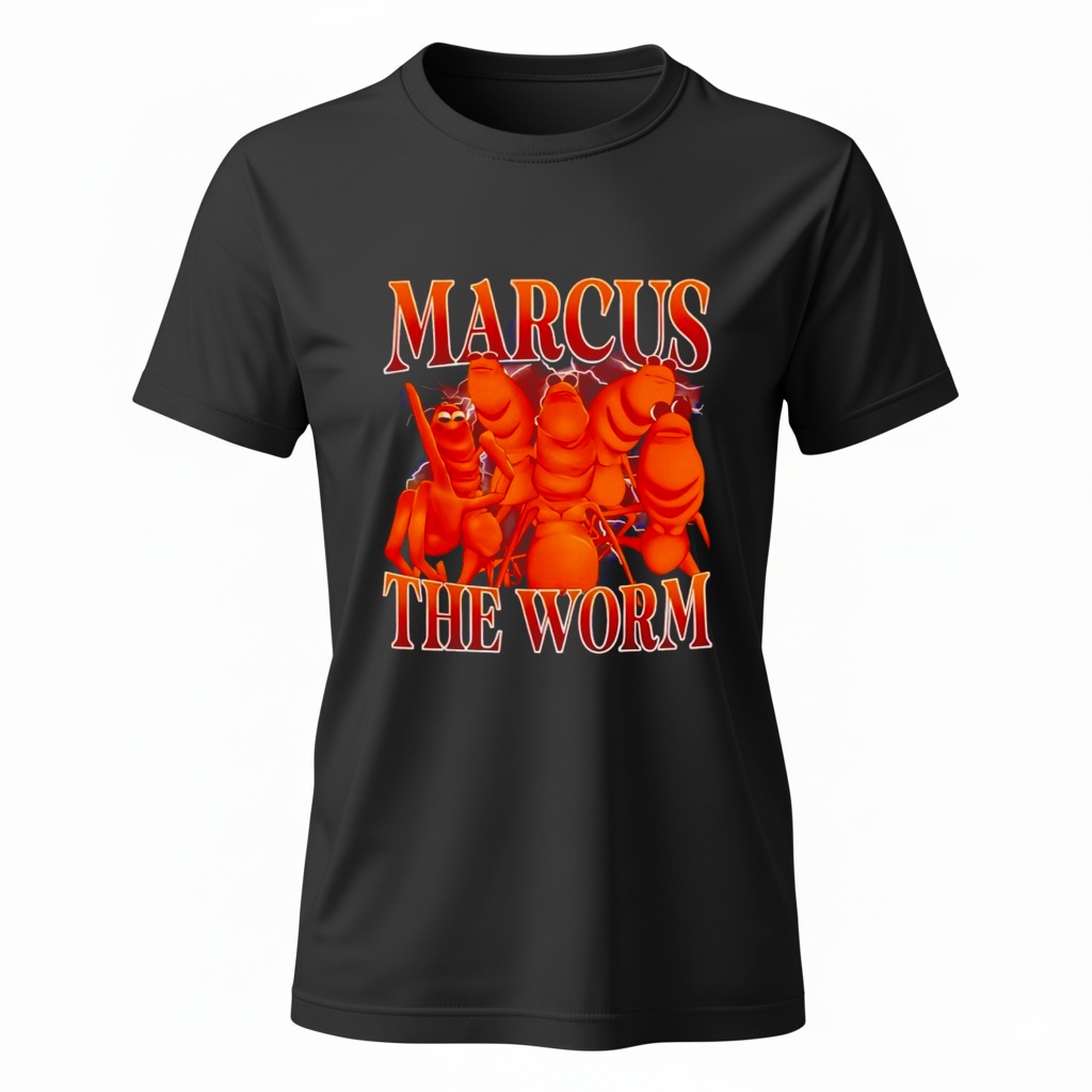 Marcus The Worm Meme Funny Retro 90s Shirt