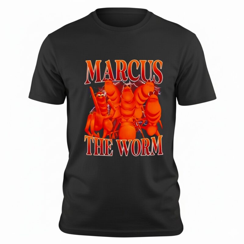 Marcus The Worm Meme Funny Retro 90s_T-shirt