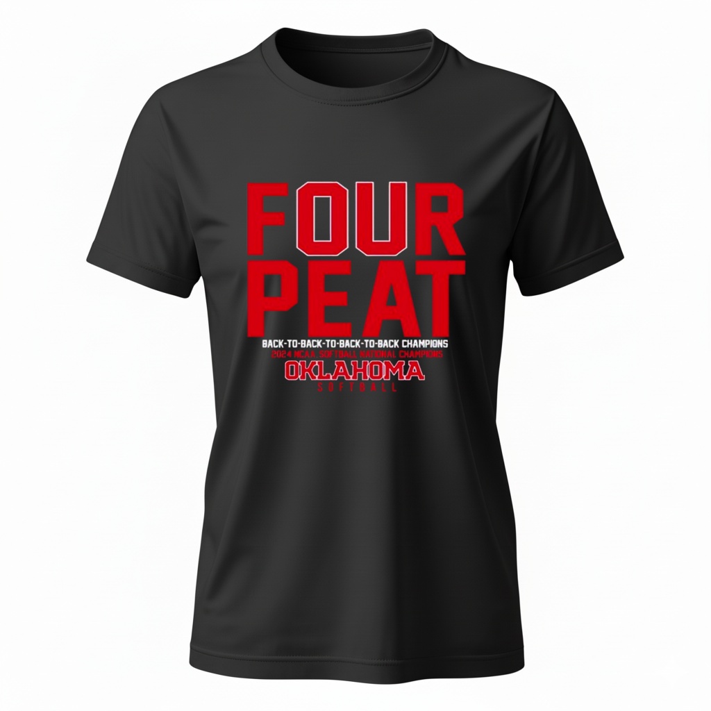 Oklahoma Softball Four-Peat Shirt