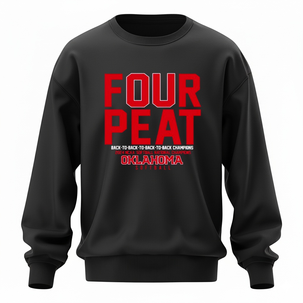 Oklahoma Softball Four-Peat Shirt