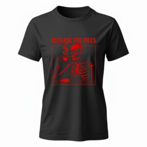 Skeleton Mug Coffee Release The Files Graphic Ladies T-Shirt