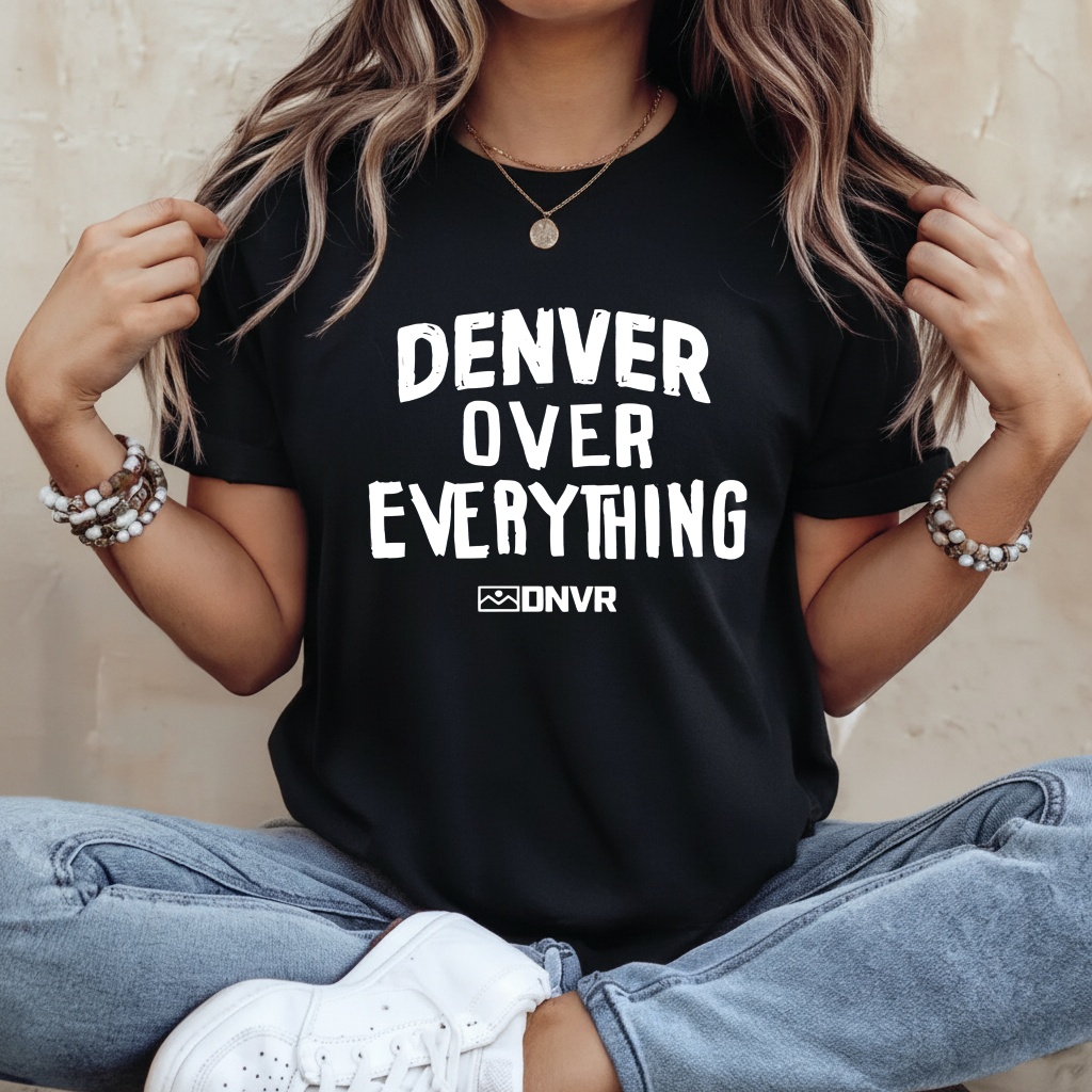 Denver over everything DNVR letter shirt