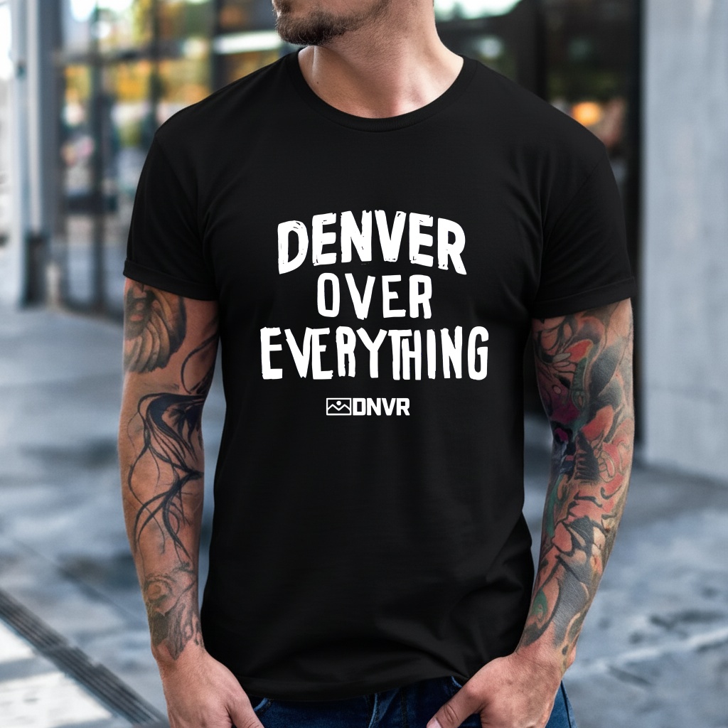 Denver over everything DNVR letter shirt