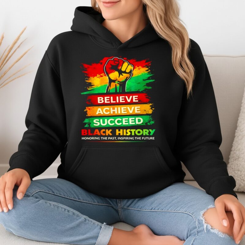 Honoring Past Inspiring Future Men Women Black History Month_Hoodie