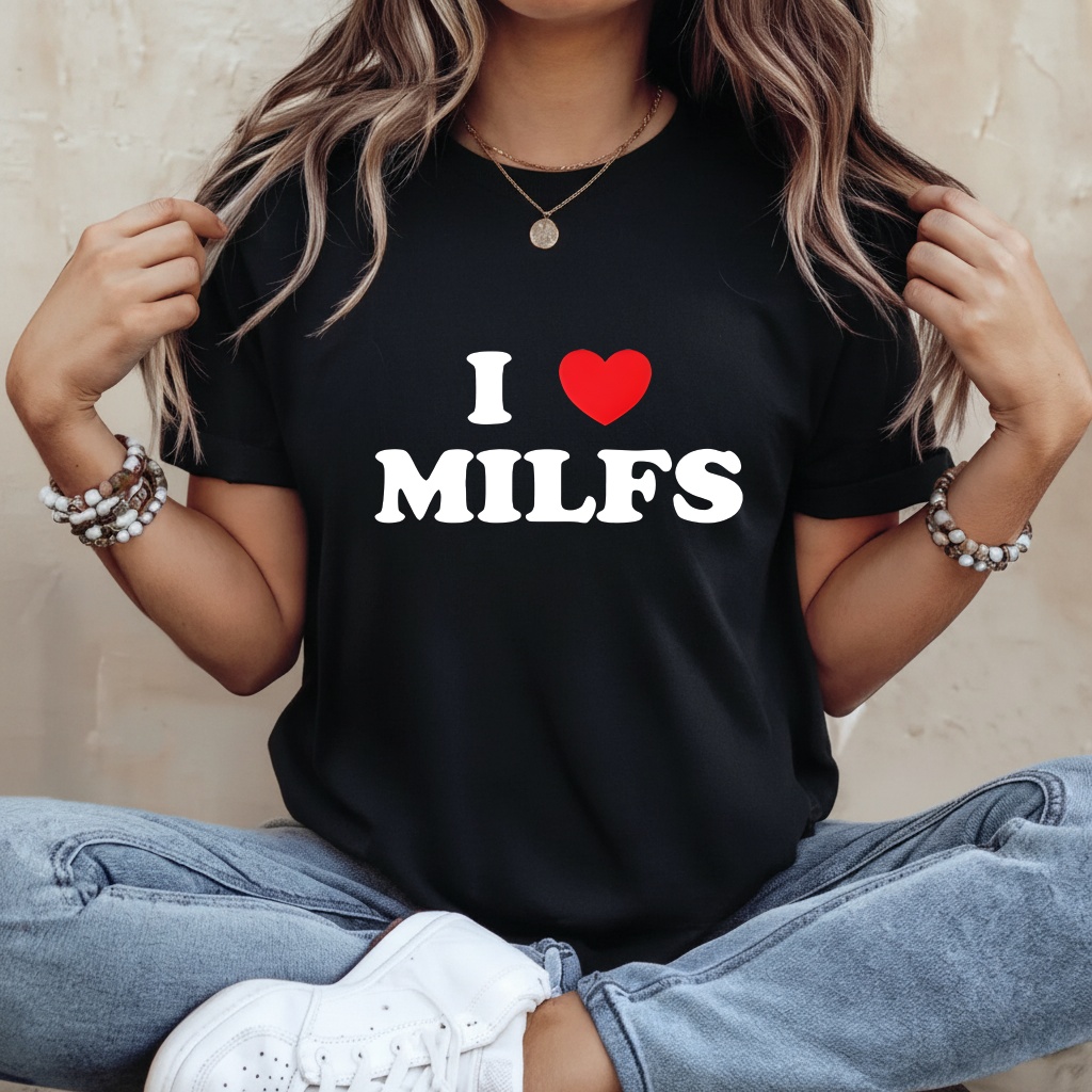 I Heart Milfs love T-shirt