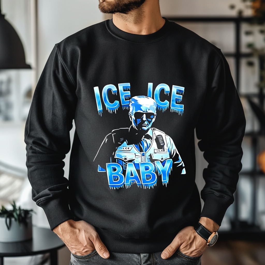Ice Ice Baby Trump Tactical 2026 Caricature shirt