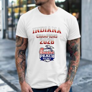 Indiana Champions 2026 Chick-fil-A Peach Bowl shirt