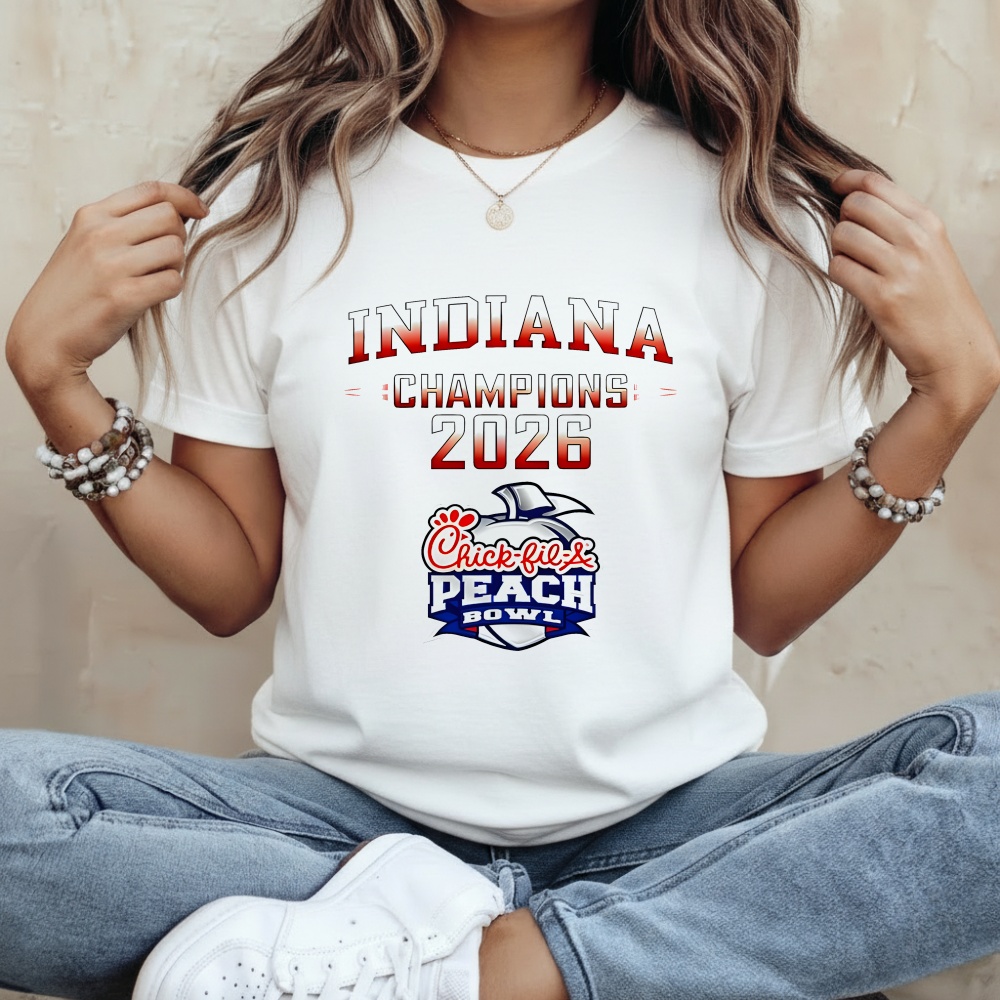 Indiana Champions 2026 Chick-fil-A Peach Bowl shirt