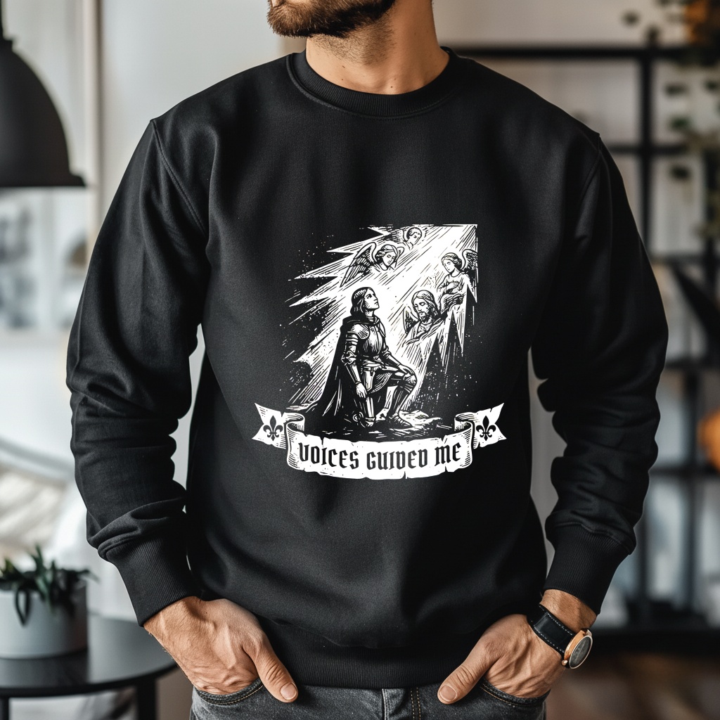 Joan of Arc “Voices Guided Me” Christian shirt