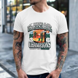 Miami Hurricanes 2026 Vrbo Fiesta Bowl Champions Desert T-shirt