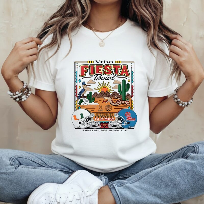 Miami vs Ole Miss Vrbo Fiesta Bowl January 8th 2026 Glendale AZ_Classic Women's T-Shirt
