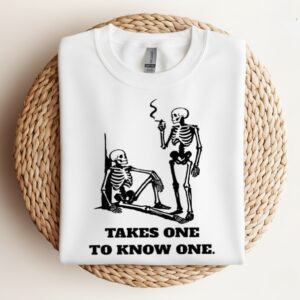 Skeleton takes one to know one_Crewneck Sweatshirt