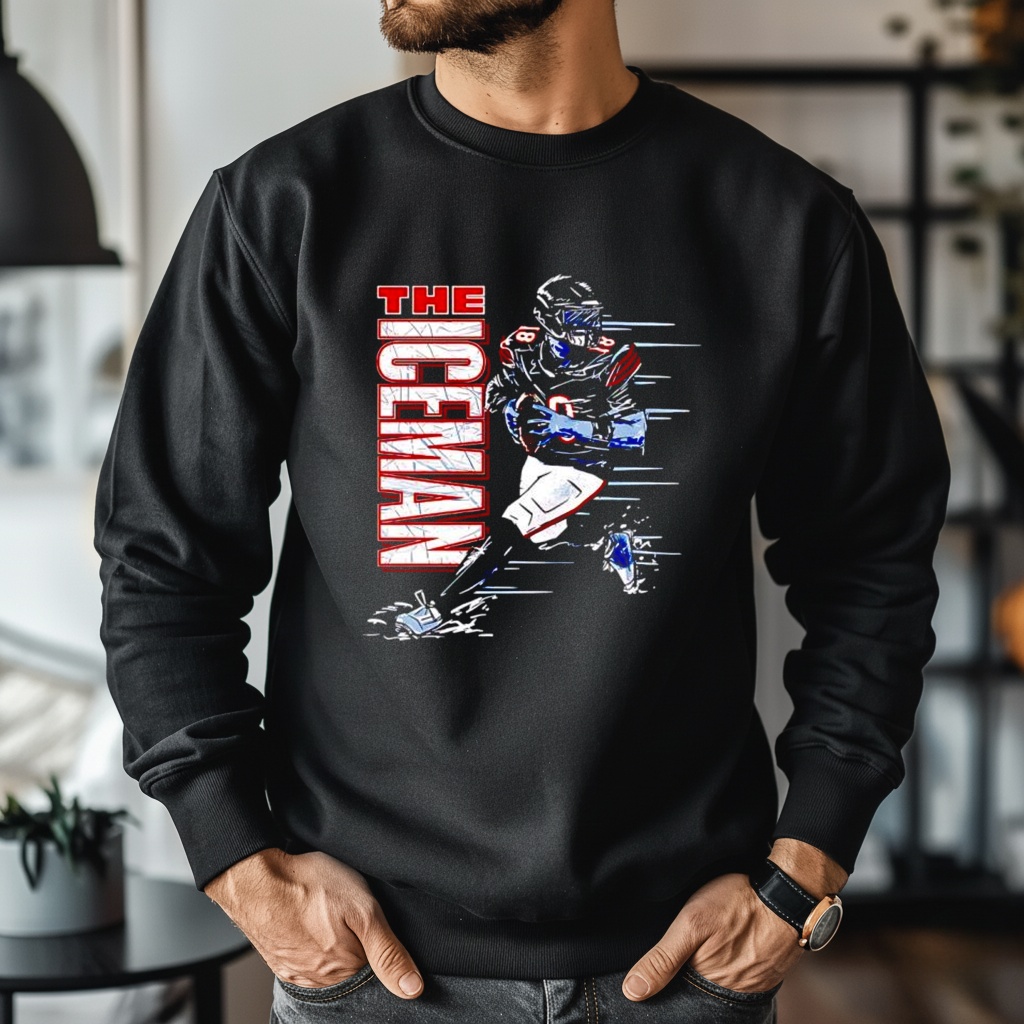 The Iceman Chicago Bear Player graphic shirt