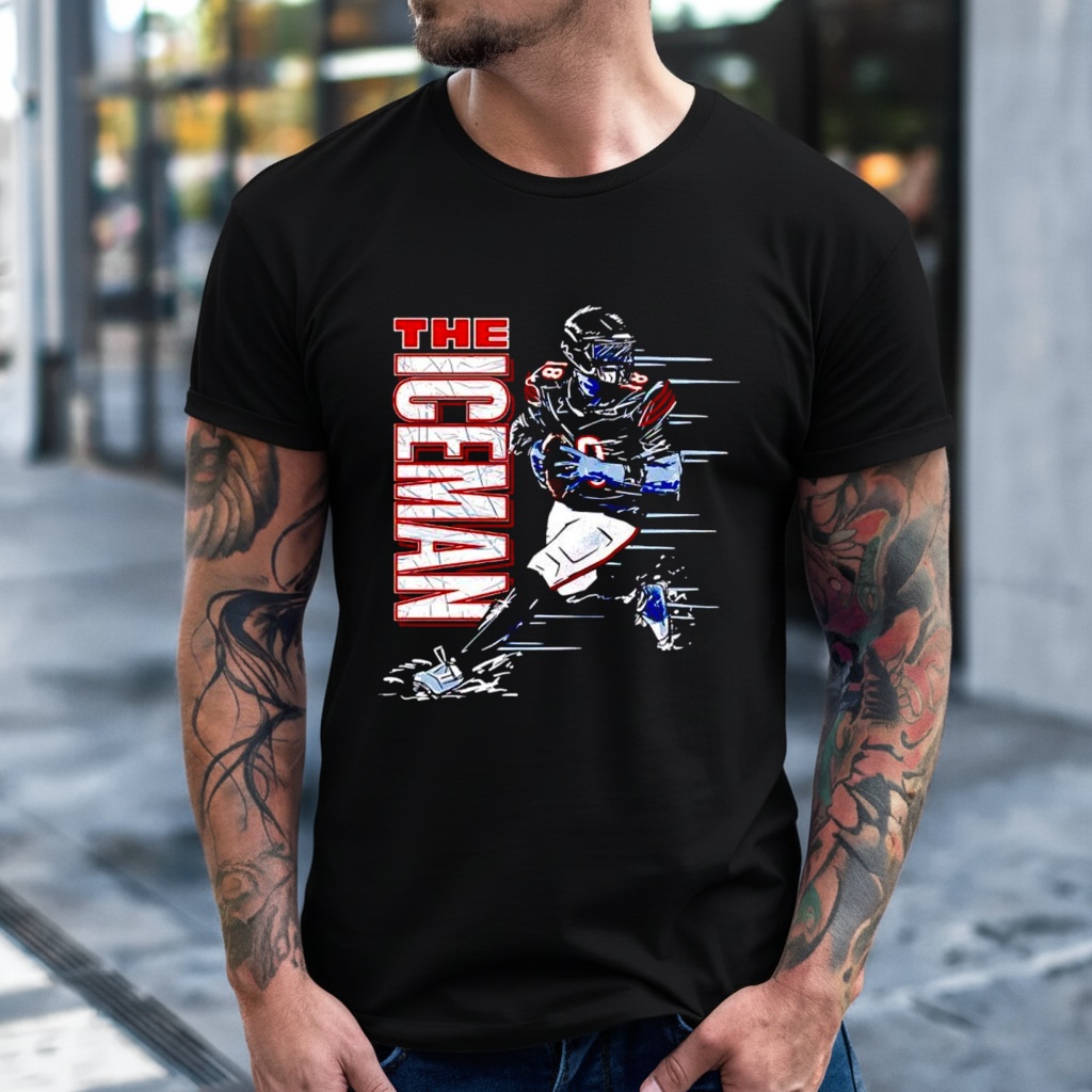 The Iceman Chicago Bear Player graphic shirt