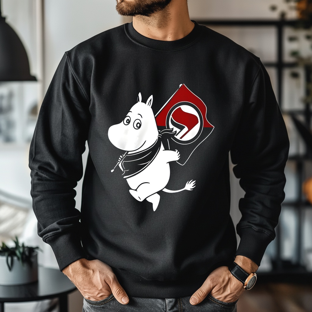 Tom Morello Antifa Moomin Anti Fascist shirt