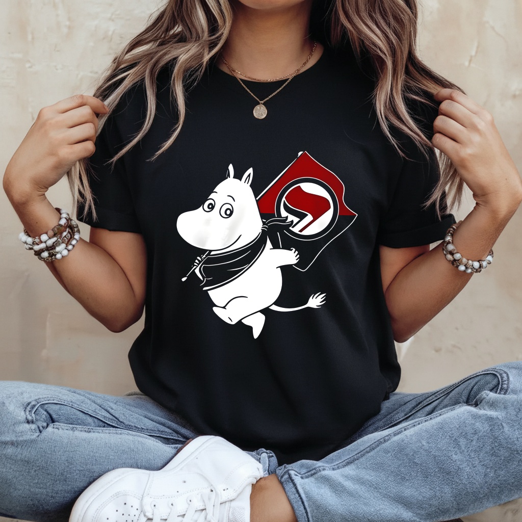 Tom Morello Antifa Moomin Anti Fascist shirt