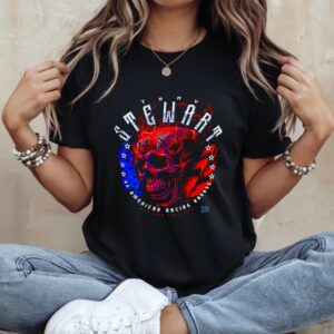 Tony Stewart Americana 14th Smoke Skull graphic_Ladies T-Shirt