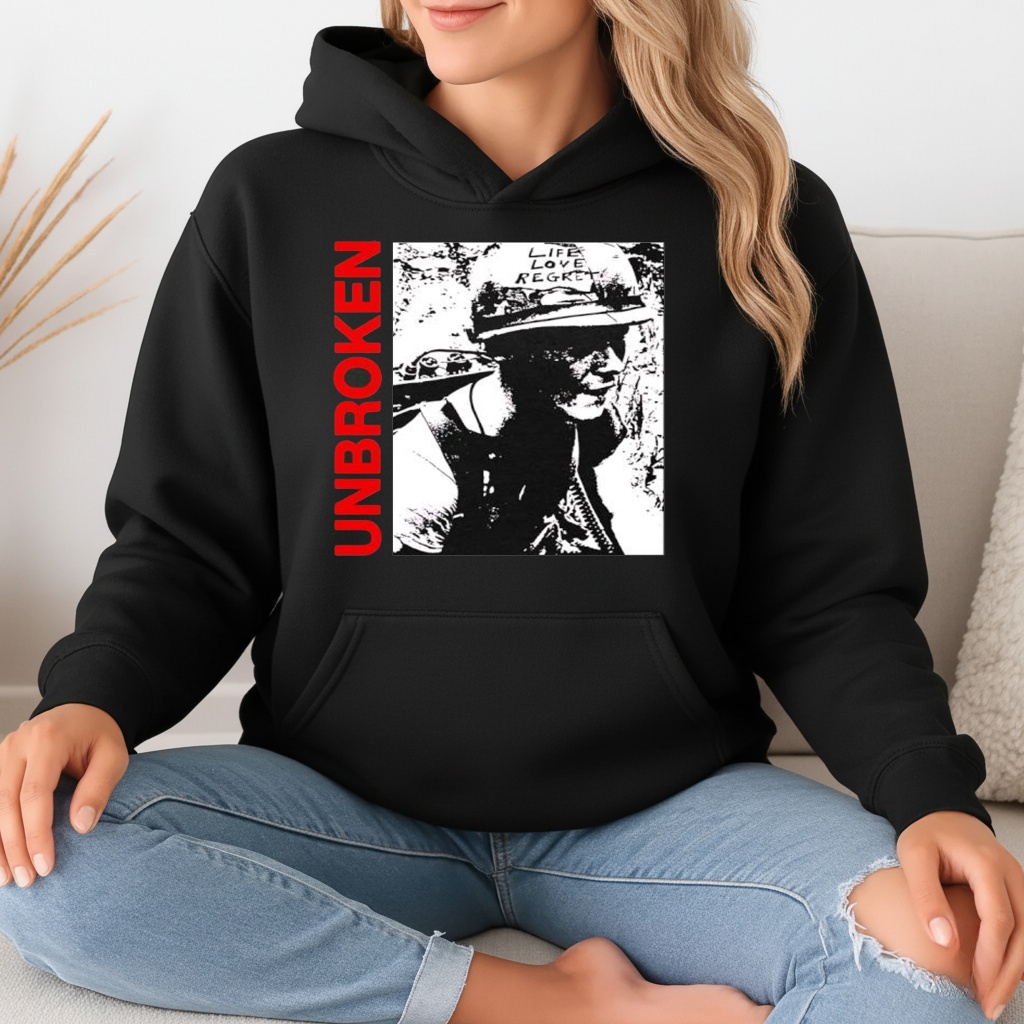 Unbroken Life. Love. Regret album cover shirt