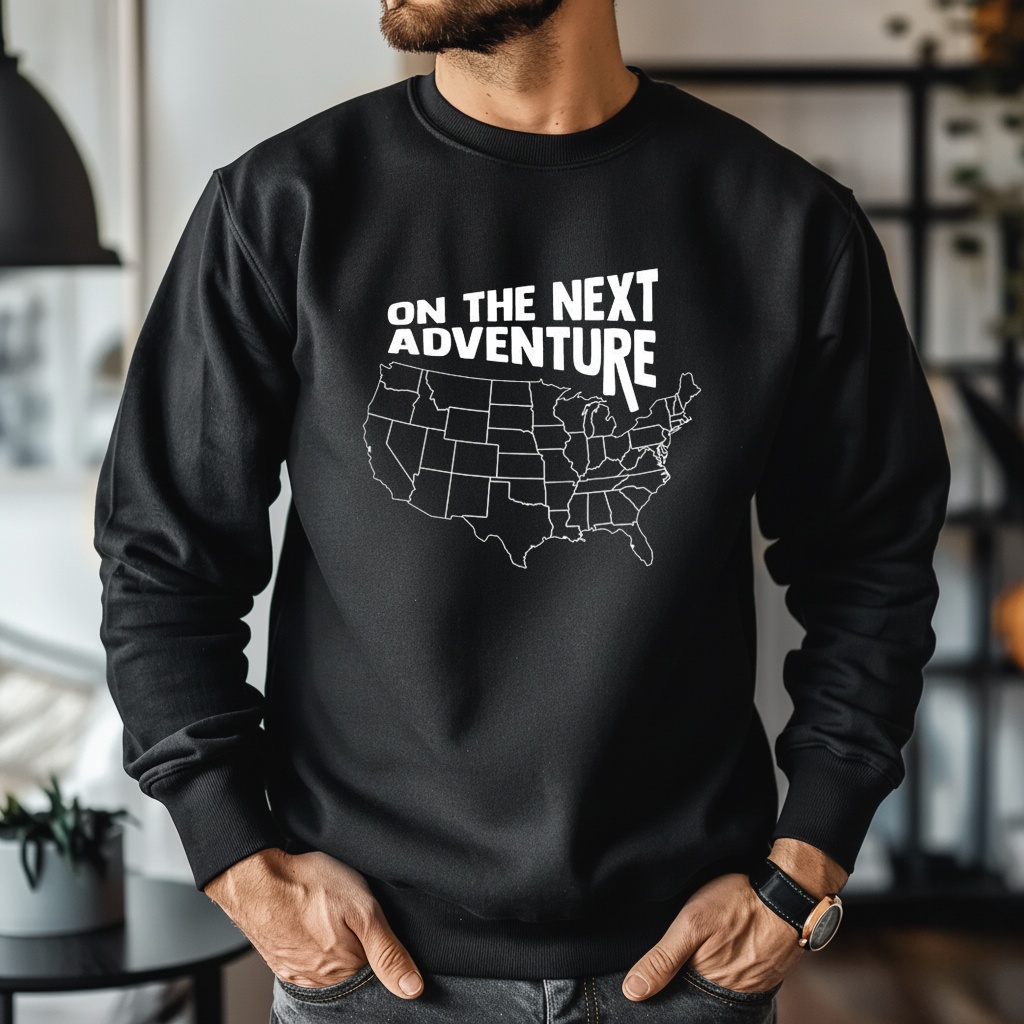 United States Map On the Next Adventure Shirt