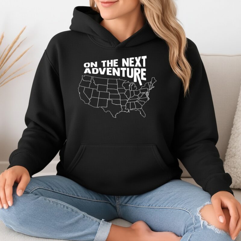 United States Map on the next adventure_Hoodie
