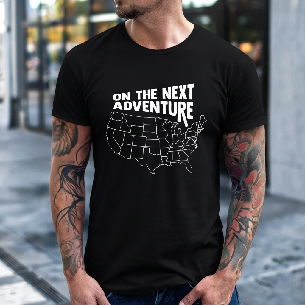 United States Map On the Next Adventure Shirt