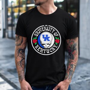 University of Kentucky Wildcats Sugar Skull Grateful Dead logo shirt